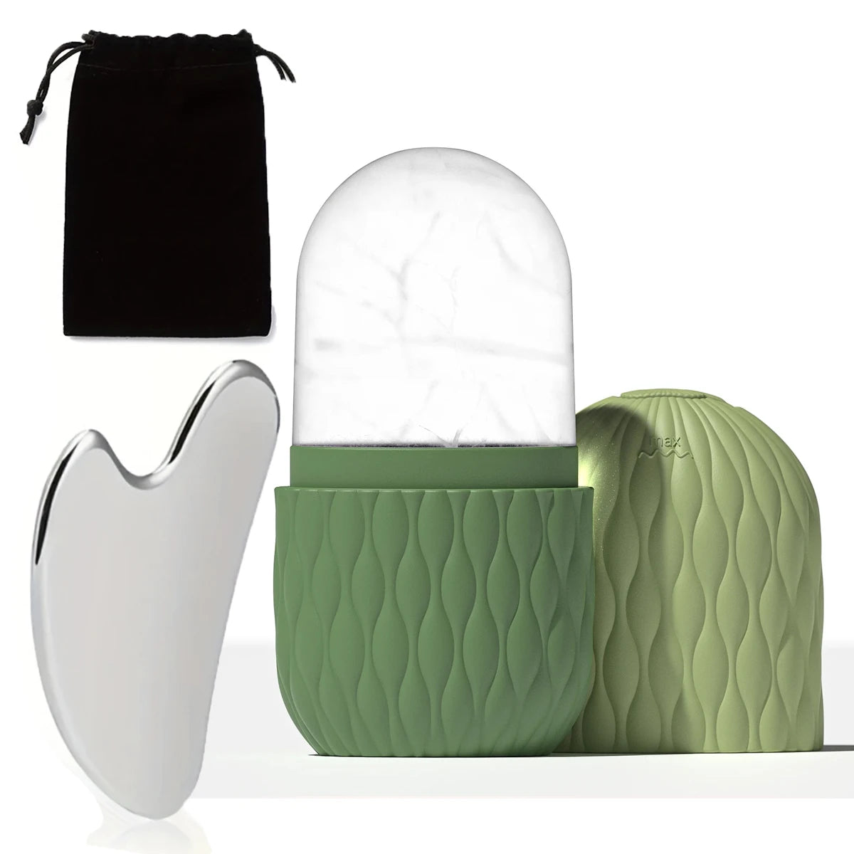 Ice Roller and Stainless Steel Gua Sha Set