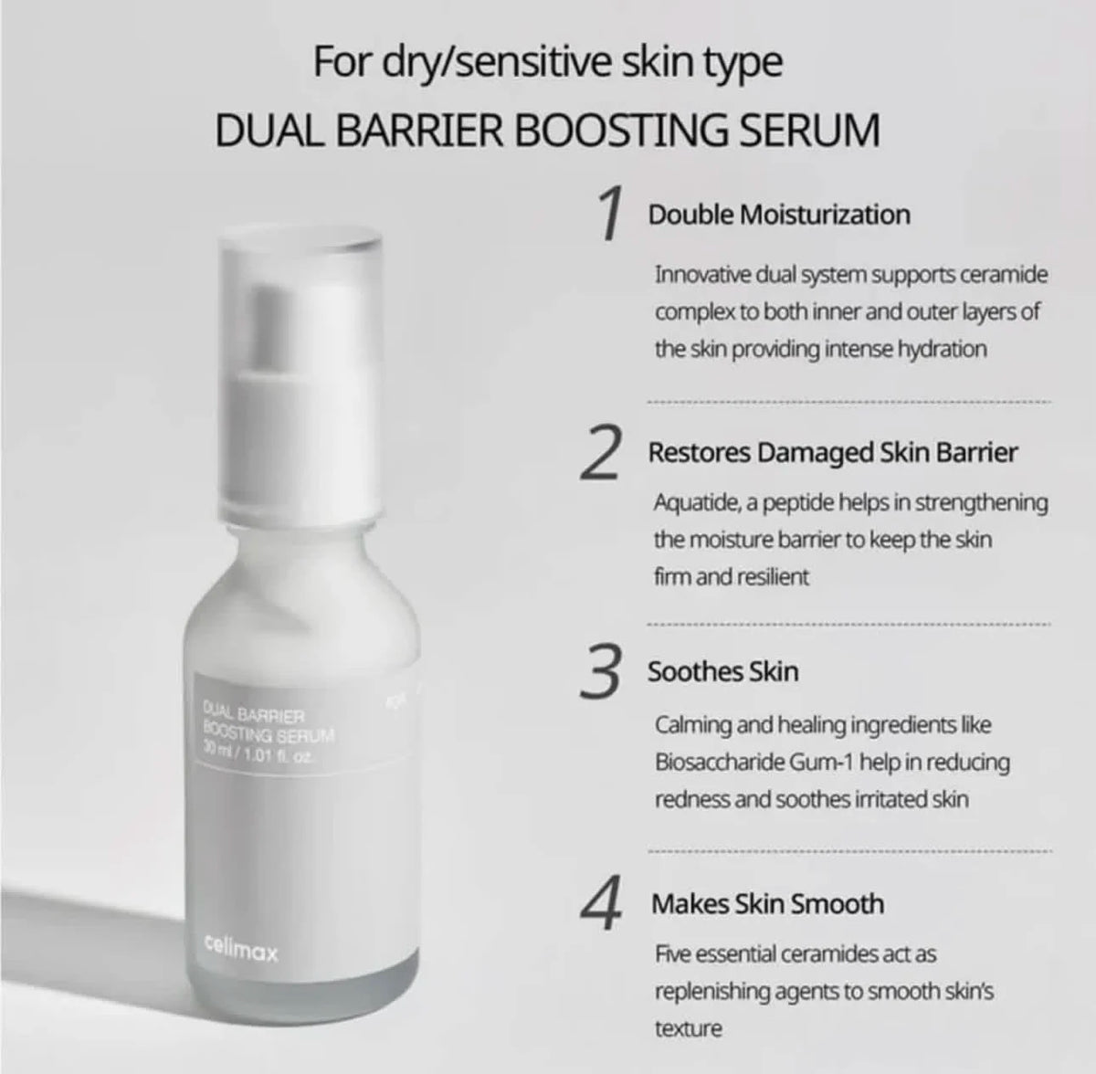 Celimax Dual Barrier Boosting Serum, 30 ml