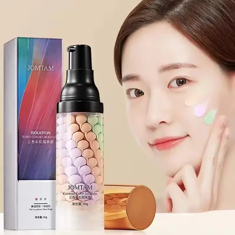 Tri-Color Makeup Primer Cream, 40g