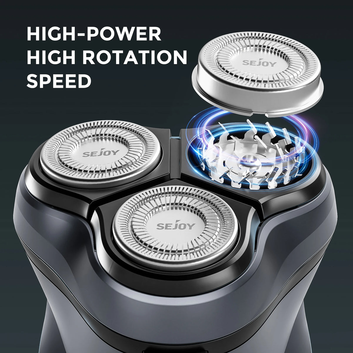 SEJOY BLASTO1 Rechargeable Electric Shaver with Floating Heads