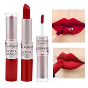 Dual-Ended Velvet Matte Lipstick and Lip Gloss