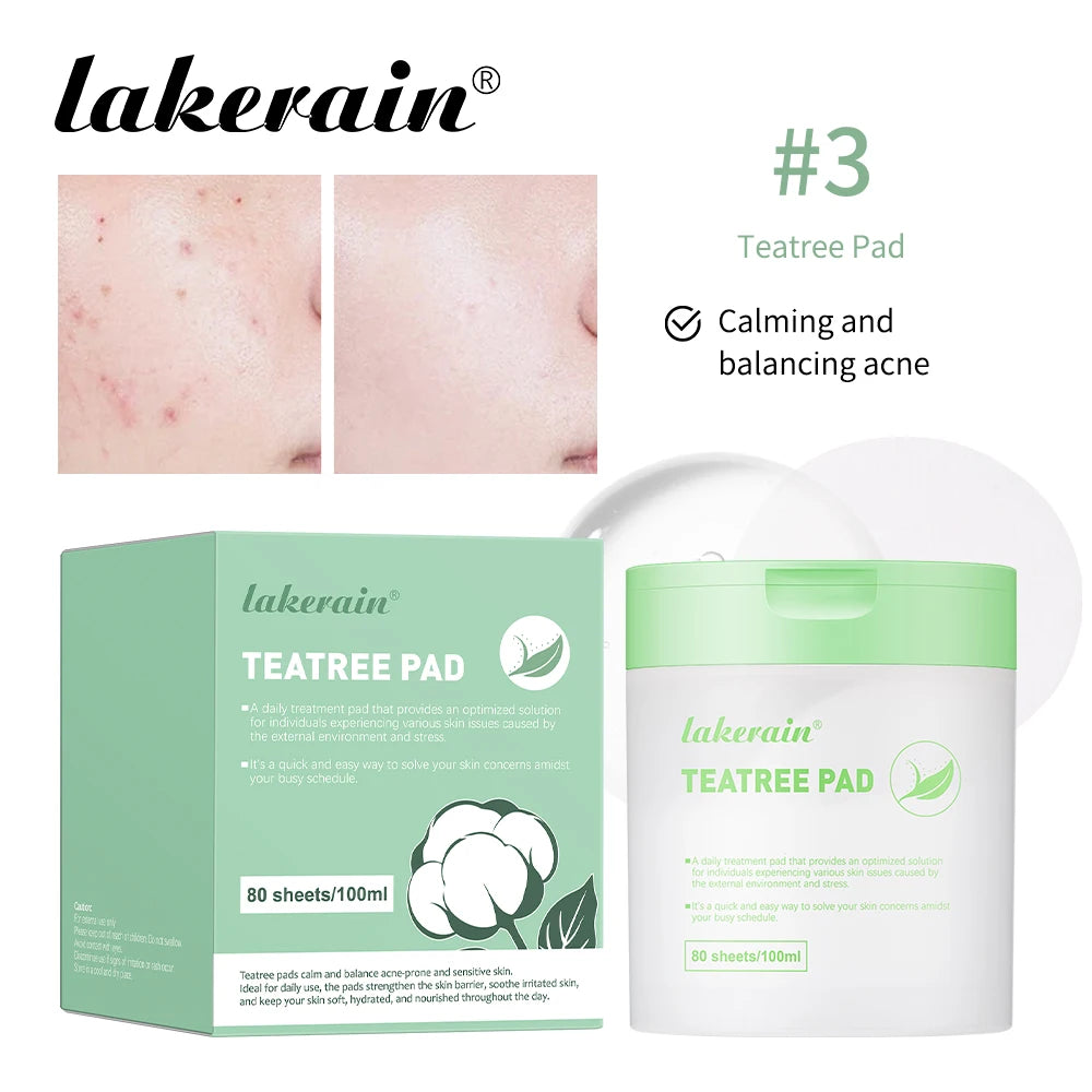 Lakerain Facial Toner Pads, 100 ml