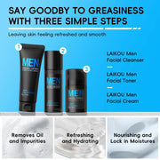 LAIKOU Men's 3-Step Skincare Set