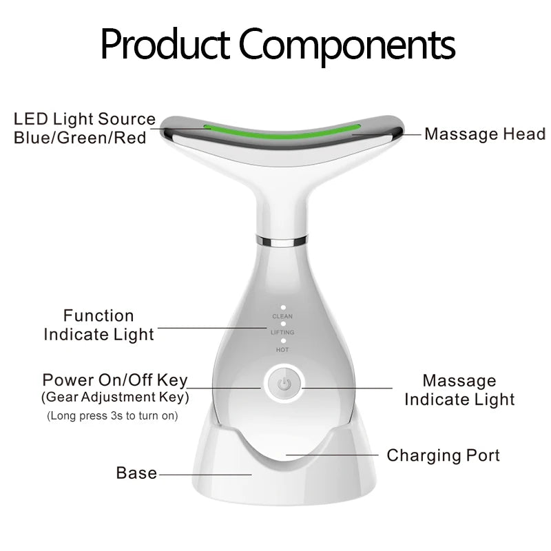 Windaily 7-Color Neck and Face Beauty Device