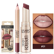SAKSRAAR 2-in-1 Matte Lipstick and Lip Liner Set