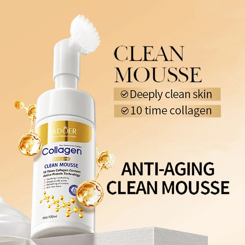SADOER Collagen Facial Cleansing Mousse, 120 ml