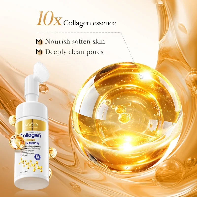 SADOER Collagen Facial Cleansing Mousse, 120 ml