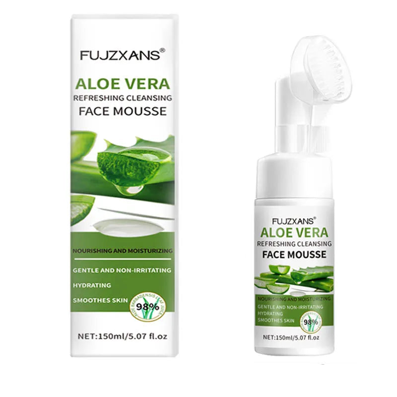 FUJZXANS Aloe Vera Facial Cleansing Mousse, 150 ml