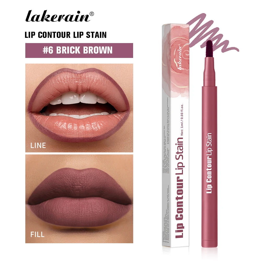 ibcccndc 2-in-1 Lip Stain and Liner Pen