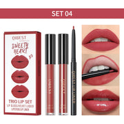 QIBEST 3-Piece Liquid Lip and Lip Liner Set