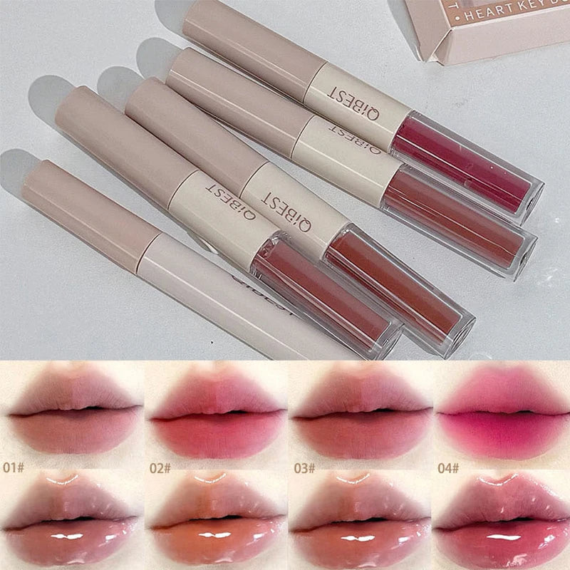 Makeup Gift Box Set with Lipstick, Powder, Blush and Necklace