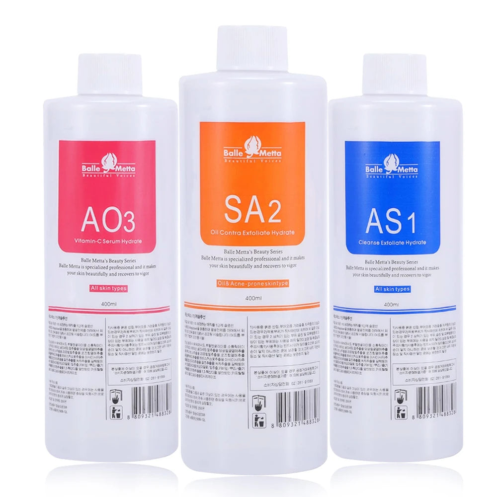 Hydra Facial Solution Set, AS1, SA2 and AO3, 1200ml