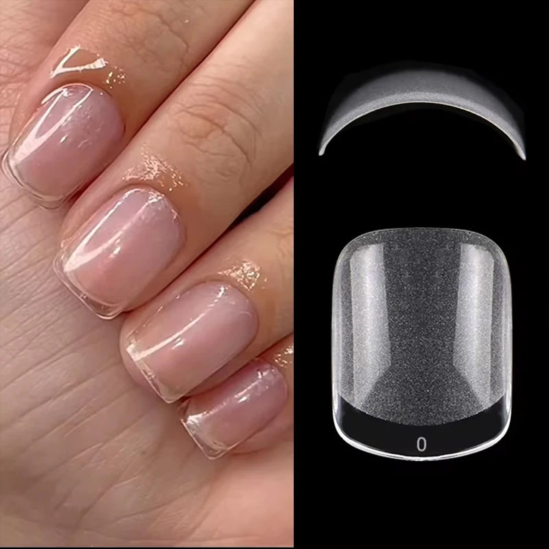 XXS Super Short Almond Press-On Nail Tips, 120-Piece Set