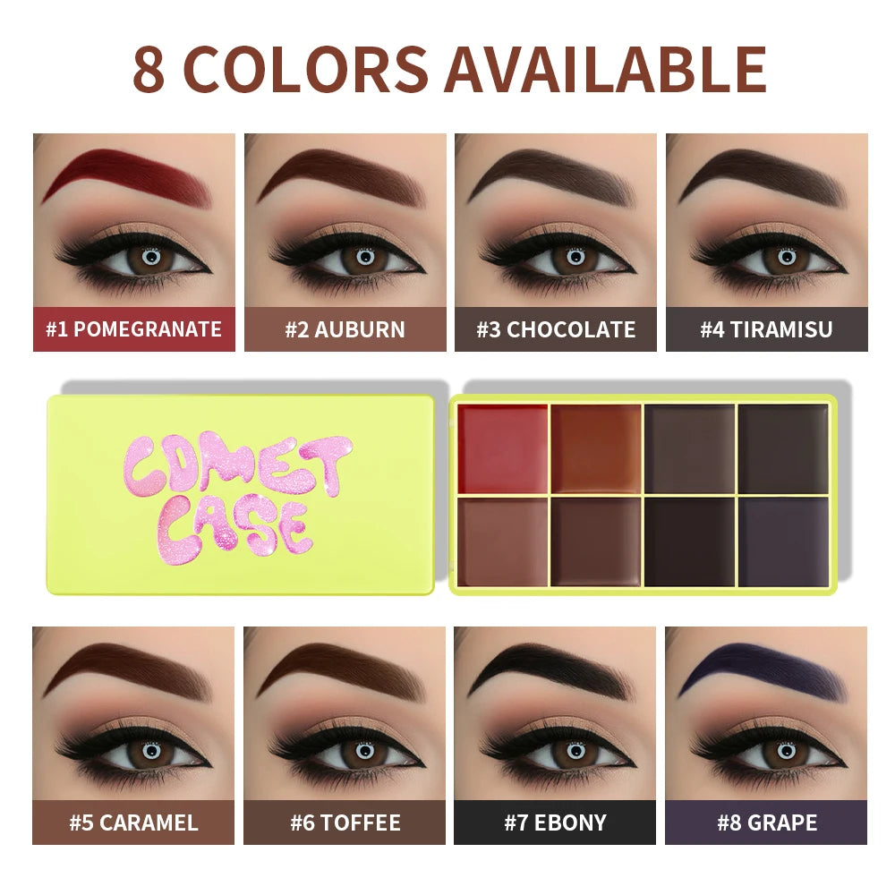 8-Color Cream Makeup Palette, Highlighter and Blush