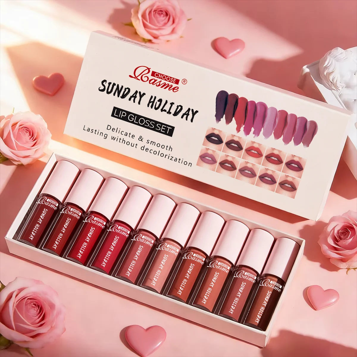 Velvet Lip Gloss and Lipstick Set