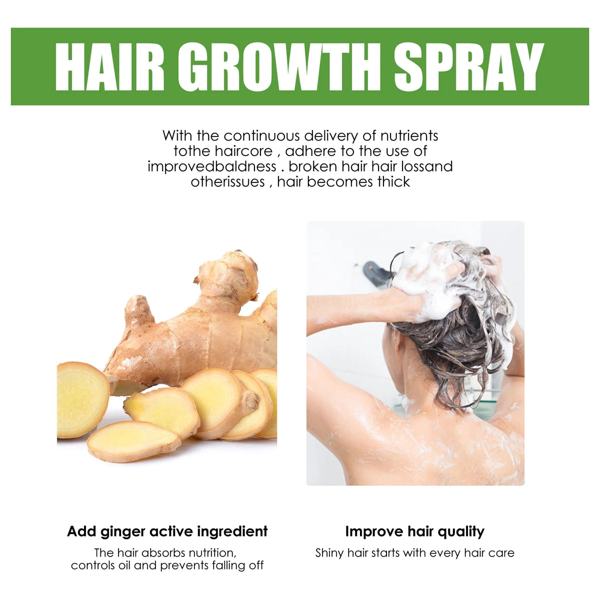 Jaysuing Ginger Scalp Care Spray