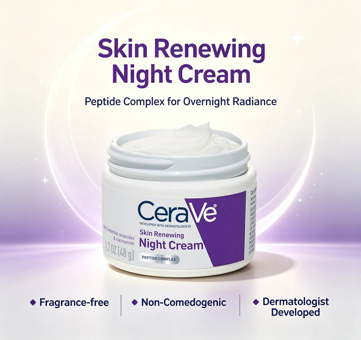 CeraVe Skin Renewing Night Cream, 1.7 oz