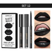 QIBEST 3-Piece Liquid Lip and Lip Liner Set