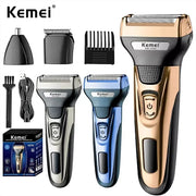 Kemei KM-1429 3-in-1 Electric Shaver and Hair Trimmer