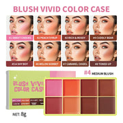8-Color Cream Makeup Palette, Highlighter and Blush