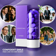Purple Teeth Whitening Tablets, 30 Pieces