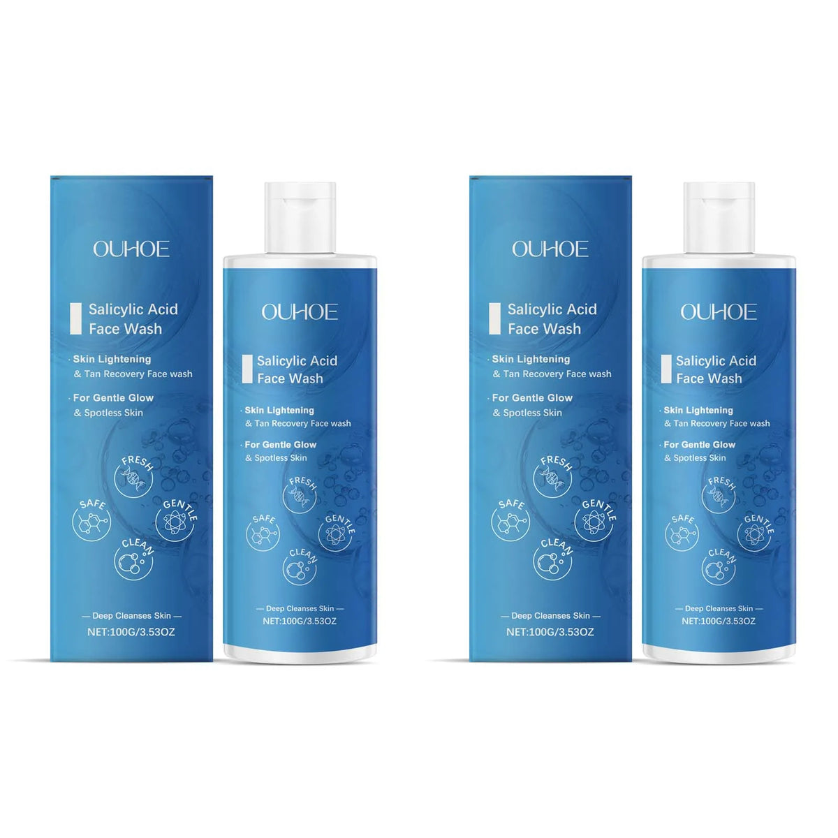 OUHOE Salicylic Acid Facial Cleanser, 100 g