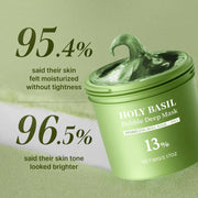 Holy Basil Bubble Clay-to-Foam Facial Mask with PHA, 90 g
