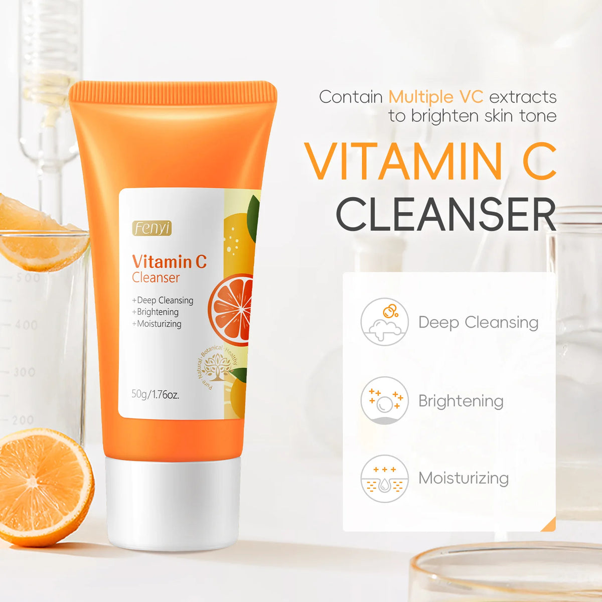FENYI Vitamin C Facial Cleanser, 50 g