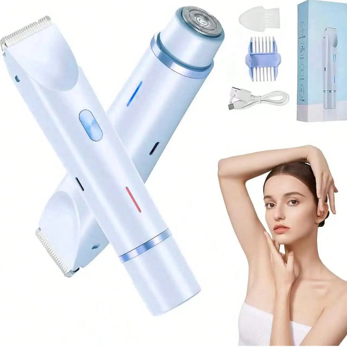 Women's Dual-Head 2-in-1 Electric Body Shaver