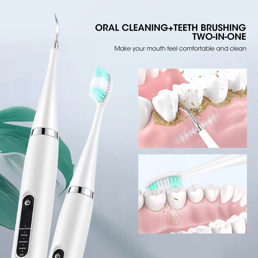 Electric Dental Scaler and Teeth Whitening Strip Set