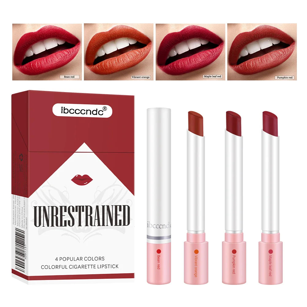 4-Piece Cigarette-Shaped Lipstick Set