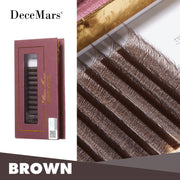 DeceMars 5D W-Shaped Eyelash Extensions, 12-Line Tray
