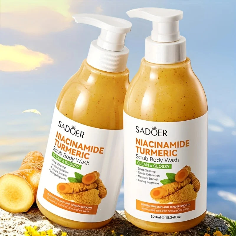 Niacinamide and Turmeric Scrub Shower Gel, 520ml