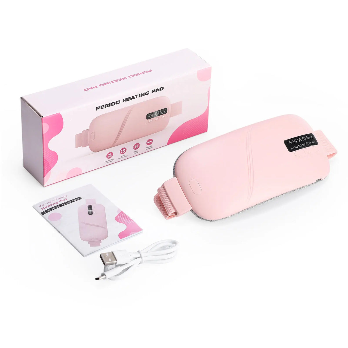 5-Mode Electric Heating and Vibration Waist Massage Belt