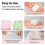 AMOCOCO Facial Cleanser Set with Compressed Towels