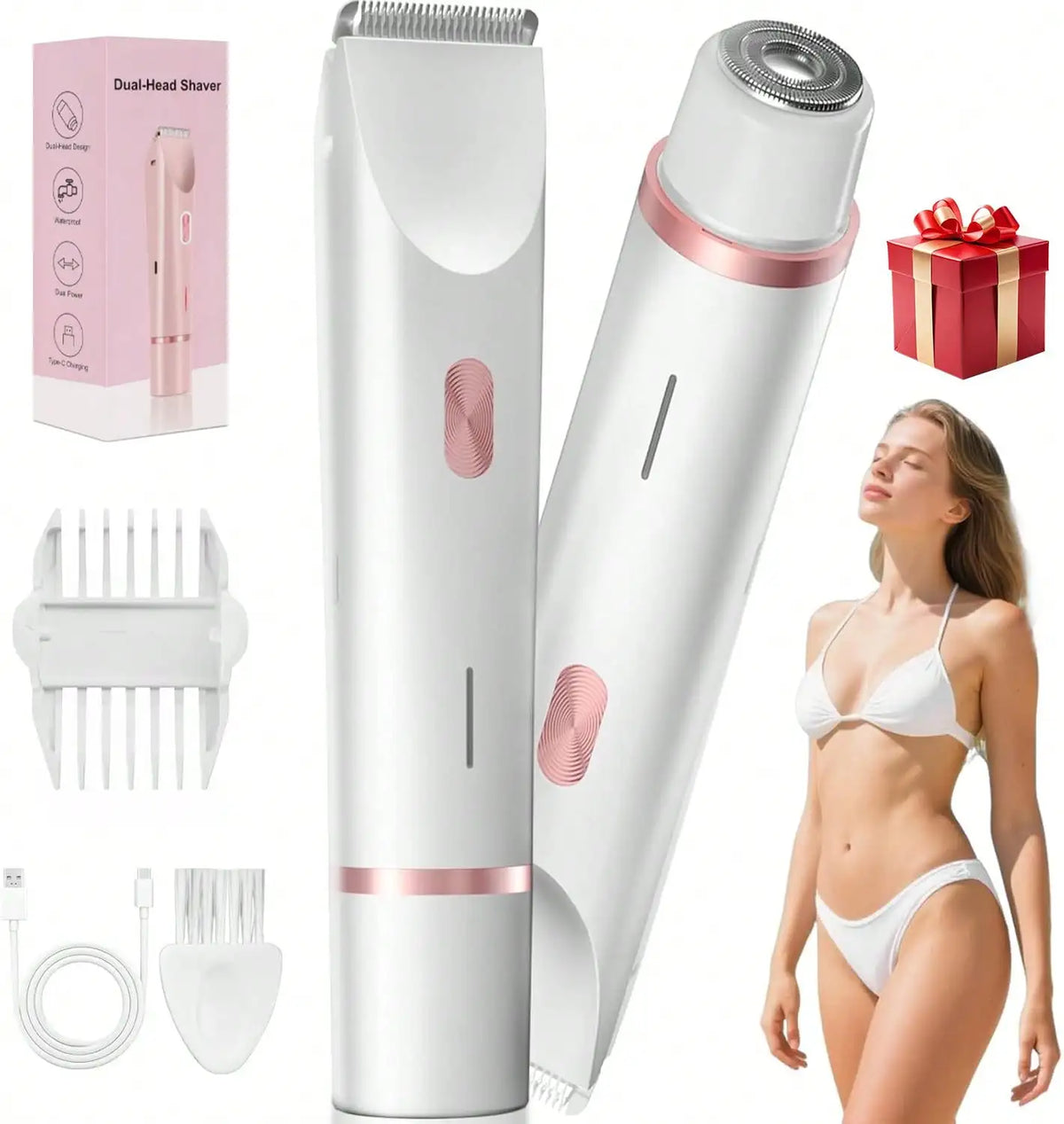 Women's Dual-Head 2-in-1 Electric Body Shaver