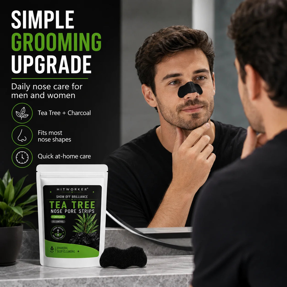 Tea Tree Charcoal Nose Pore Strips