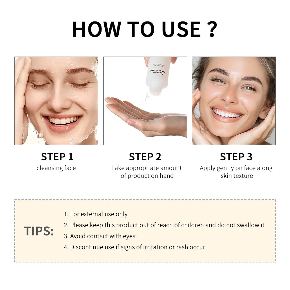 Lakerain Milk Glow Facial Toner, 100 ml