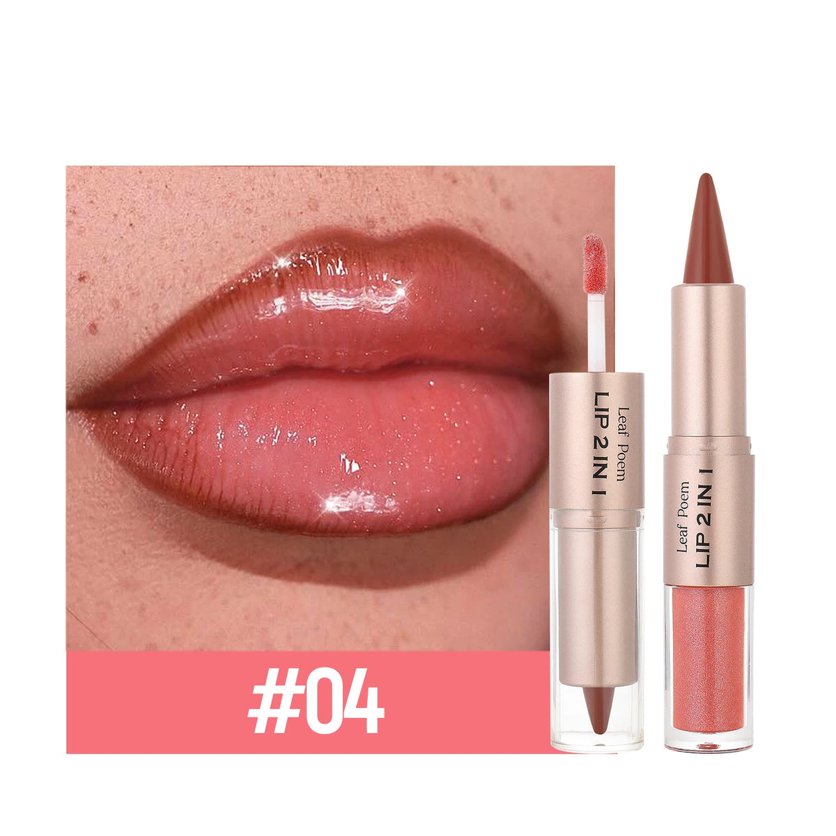 2-in-1 Matte Lip Liner and Crystal Lip Gloss
