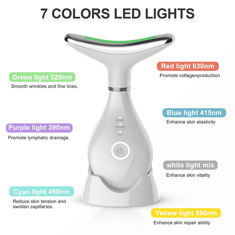 Windaily 7-Color Neck and Face Beauty Device