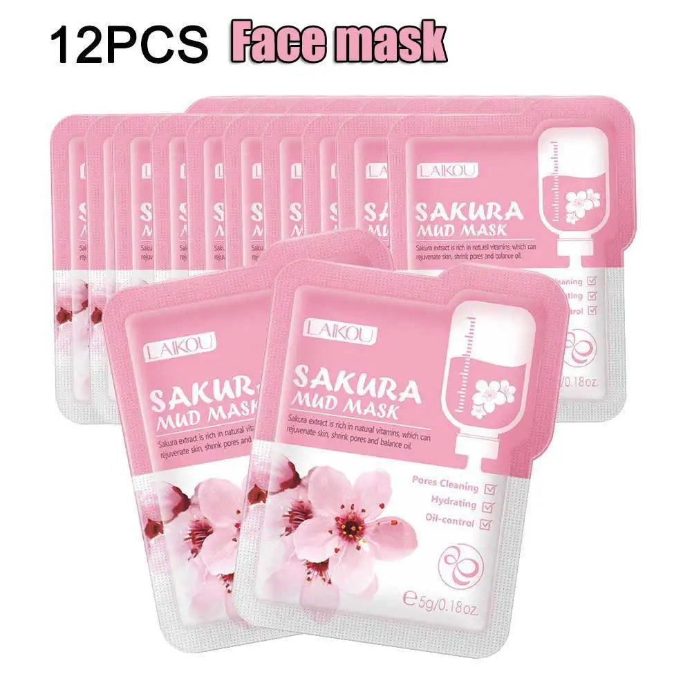 12-Piece Sakura Mud Mask Set