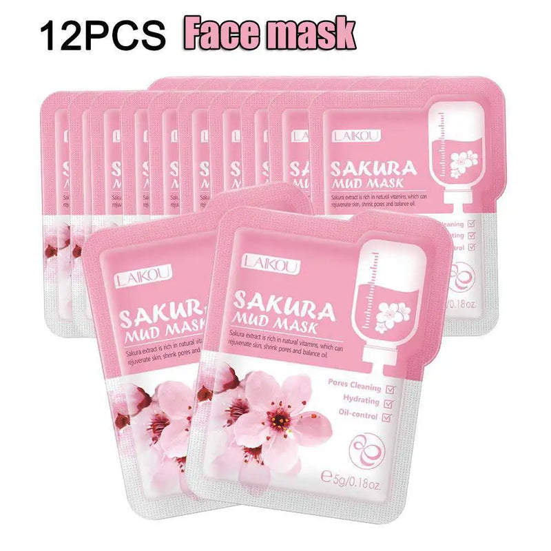 12-Piece Sakura Mud Mask Set