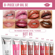 8-Piece Moisturizing Lip Oil Kit