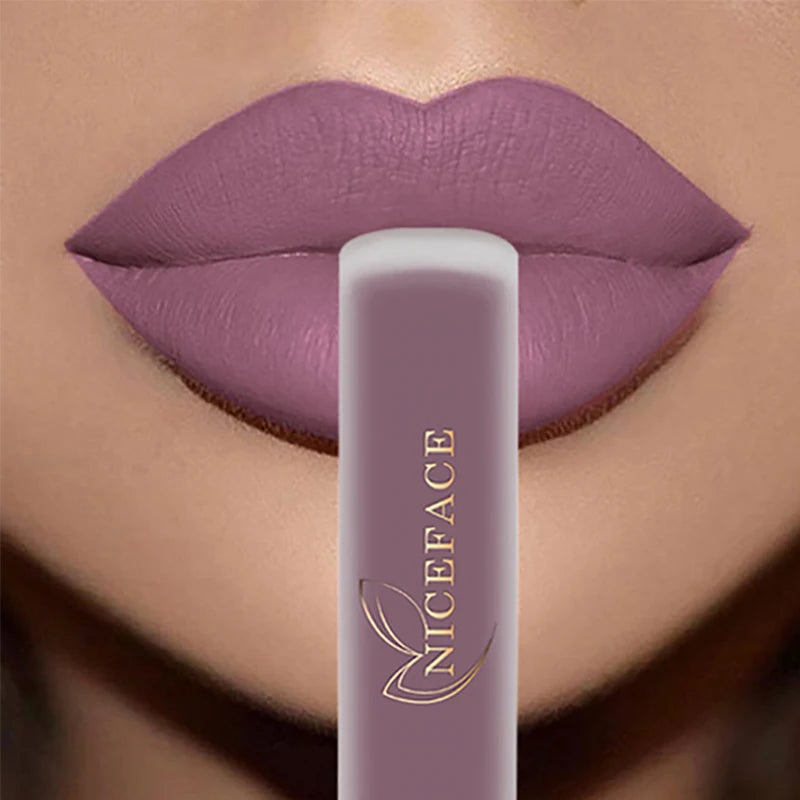 NICEFACE Nude Liquid Lipstick, Velvet Matte