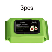 Avocado-Scented Makeup Removing Wipes, 80 Pieces