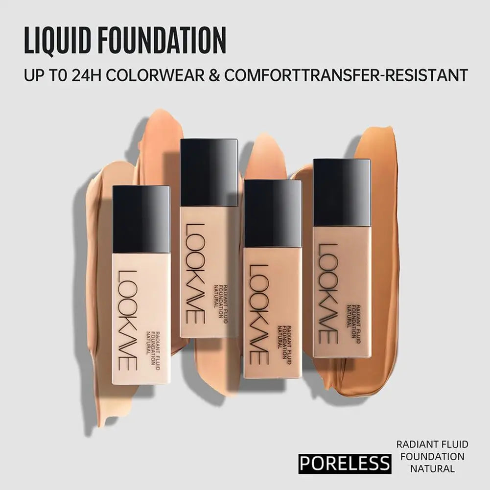 LOOKAVE Natural Matte Liquid Foundation, 21g