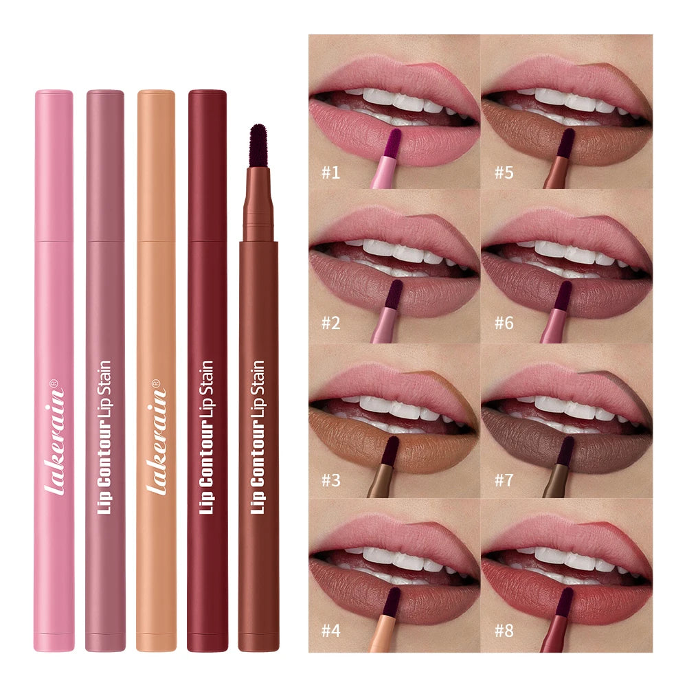 ibcccndc 2-in-1 Lip Stain and Liner Pen