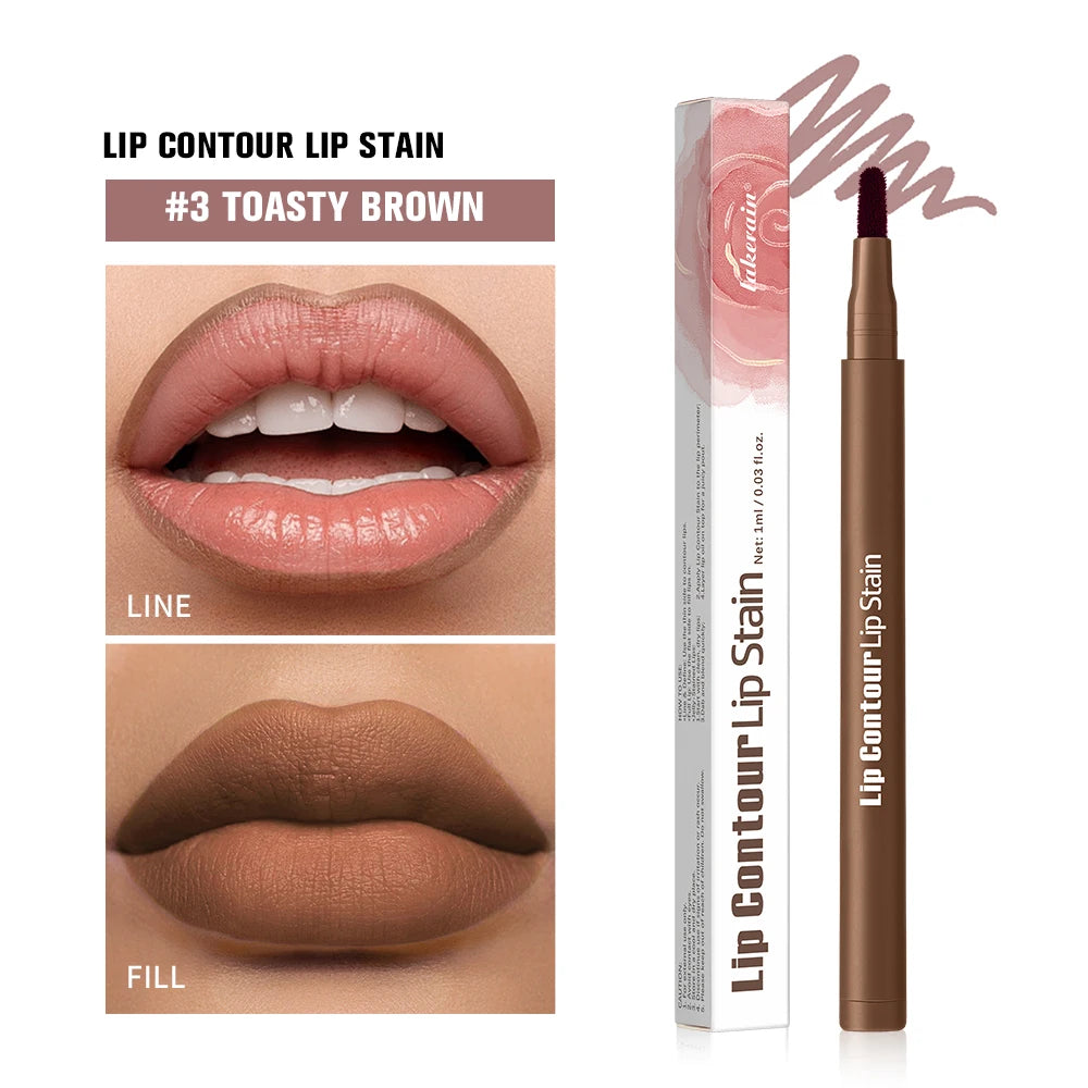 ibcccndc 2-in-1 Lip Stain and Liner Pen