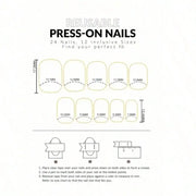 Cool-Tone Green Cat Eye Press-On Nails, 24-Piece Set