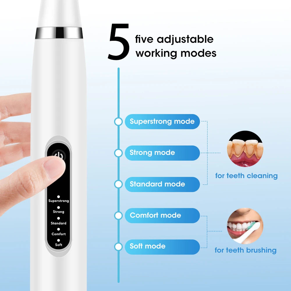 Electric Dental Scaler and Teeth Whitening Strip Set